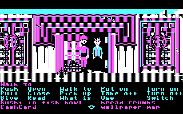 Zak McKracken and the Alien Mindbenders IBM PC/Compatibles Screenshot: Don't upset the guards...