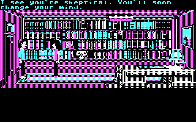 Zak McKracken and the Alien Mindbenders IBM PC/Compatibles Screenshot: A little more of the story is revealed...