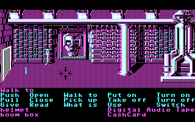 Zak McKracken and the Alien Mindbenders IBM PC/Compatibles Screenshot: This room is huge!