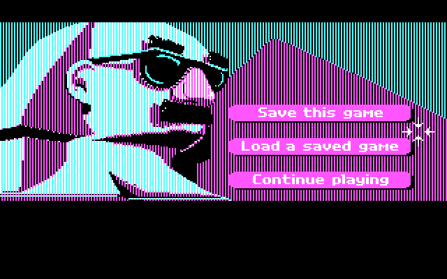 Zak McKracken and the Alien Mindbenders IBM PC/Compatibles Screenshot: The load/save screen.