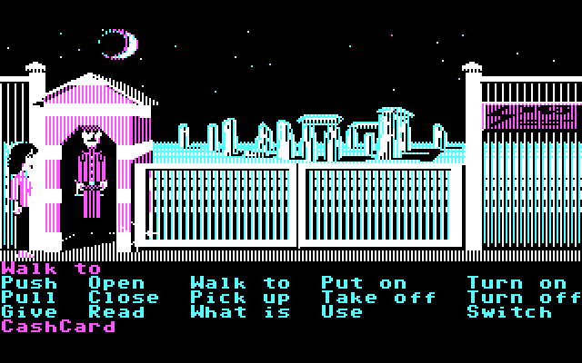 Zak McKracken and the Alien Mindbenders IBM PC/Compatibles Screenshot: In London with Stonehenge in the background...