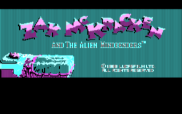 Zak McKracken and the Alien Mindbenders IBM PC/Compatibles Screenshot: Title screen.
