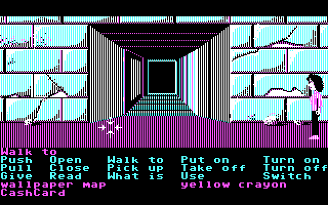 Zak McKracken and the Alien Mindbenders IBM PC/Compatibles Screenshot: Entrance to the pyramid.