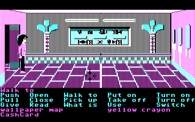 Zak McKracken and the Alien Mindbenders IBM PC/Compatibles Screenshot: Hmm, a hidden map room...