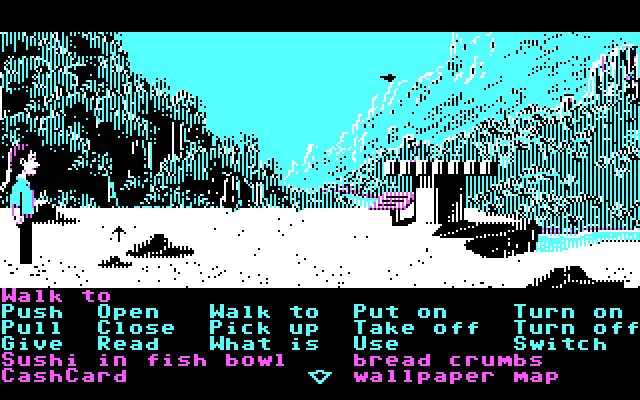 Zak McKracken and the Alien Mindbenders IBM PC/Compatibles Screenshot: In peru.