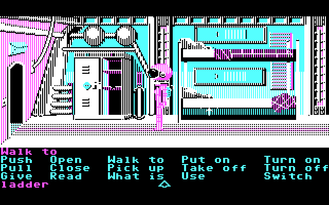 Zak McKracken and the Alien Mindbenders IBM PC/Compatibles Screenshot: Meanwhile, back on Mars...