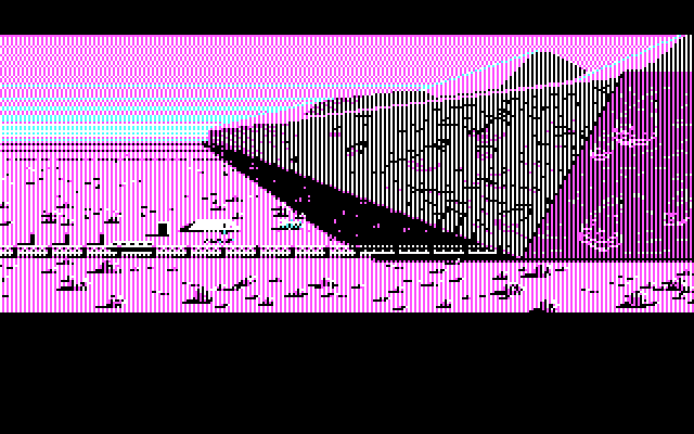 Zak McKracken and the Alien Mindbenders IBM PC/Compatibles Screenshot: The giant martian pyramid...