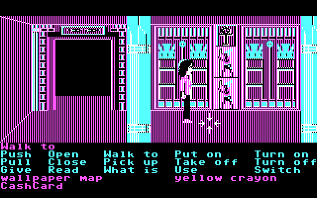 Zak McKracken and the Alien Mindbenders IBM PC/Compatibles Screenshot: Looks like the start of another maze...