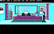 Zak McKracken and the Alien Mindbenders for IBM PC/Compatibles - Zak talks with his boss..