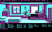 Zak McKracken and the Alien Mindbenders for IBM PC/Compatibles - The game starts in Zak's bedroom.