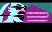 Zak McKracken and the Alien Mindbenders for IBM PC/Compatibles - The load/save screen.