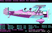 Zak McKracken and the Alien Mindbenders for IBM PC/Compatibles - Flying in a biplane through the Bermuda Triangle, what could happen?