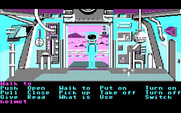 Zak McKracken and the Alien Mindbenders for IBM PC/Compatibles - Entrance to a building on Mars...