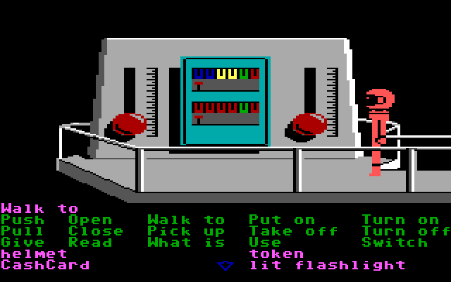 Zak McKracken and the Alien Mindbenders IBM PC/Compatibles Screenshot: There are some really large switches here!