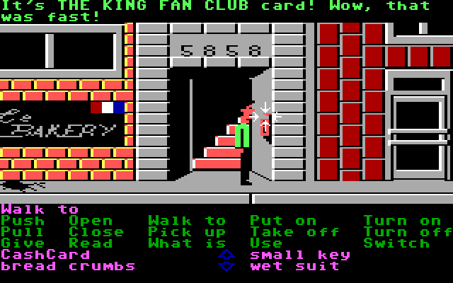 Zak McKracken and the Alien Mindbenders IBM PC/Compatibles Screenshot: My fan club card arrived!