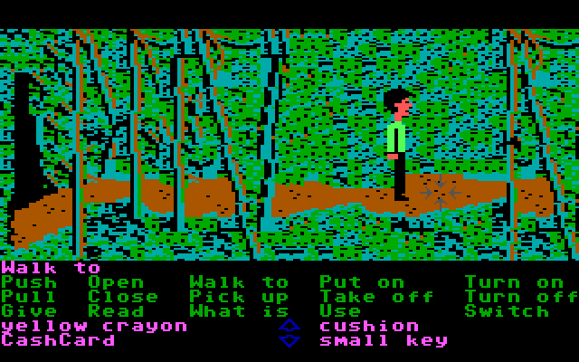 Zak McKracken and the Alien Mindbenders IBM PC/Compatibles Screenshot: Lost in another maze...