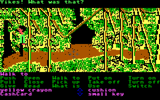 Zak McKracken and the Alien Mindbenders IBM PC/Compatibles Screenshot: Lost in a jungle somewhere...