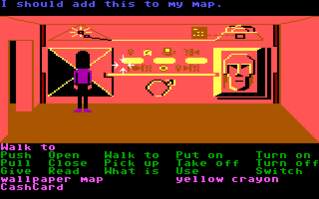 Zak McKracken and the Alien Mindbenders IBM PC/Compatibles Screenshot: I found another map!