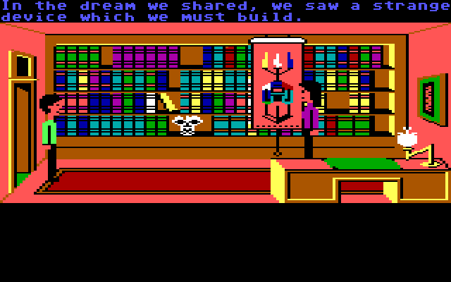 Zak McKracken and the Alien Mindbenders IBM PC/Compatibles Screenshot: A cutscene reveals a little more of the story.