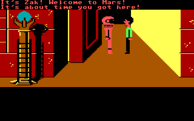 Zak McKracken and the Alien Mindbenders IBM PC/Compatibles Screenshot: Zak arrives on Mars...