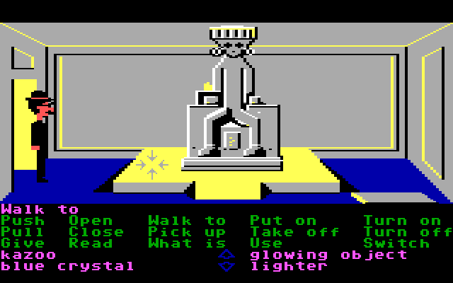 Zak McKracken and the Alien Mindbenders IBM PC/Compatibles Screenshot: Hmm, looks like part of a crystal!