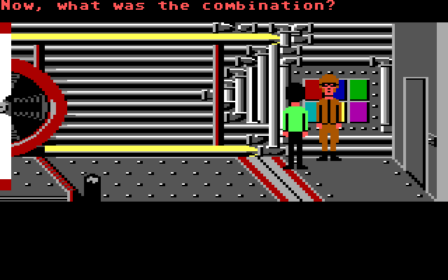 Zak McKracken and the Alien Mindbenders IBM PC/Compatibles Screenshot: Pay attention again, you'll need to know this combination...