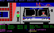 Zak McKracken and the Alien Mindbenders for IBM PC/Compatibles - The bus driver was asleep, so I woke him up.