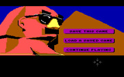 Zak McKracken and the Alien Mindbenders for IBM PC/Compatibles - The load/save screen.