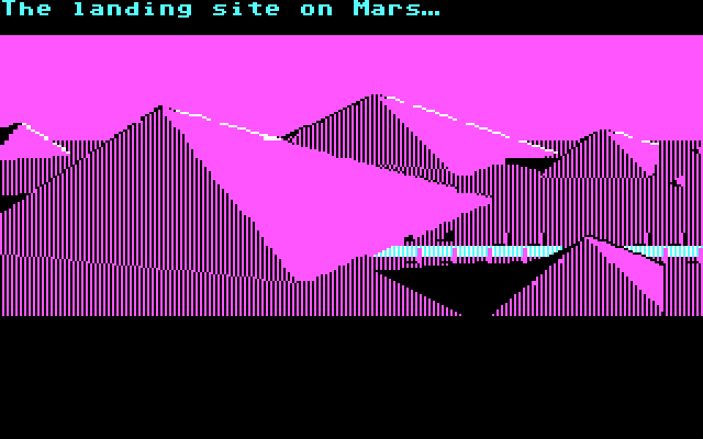 Zak McKracken and the Alien Mindbenders IBM PC/Compatibles Screenshot: Meanwhile, on Mars...
