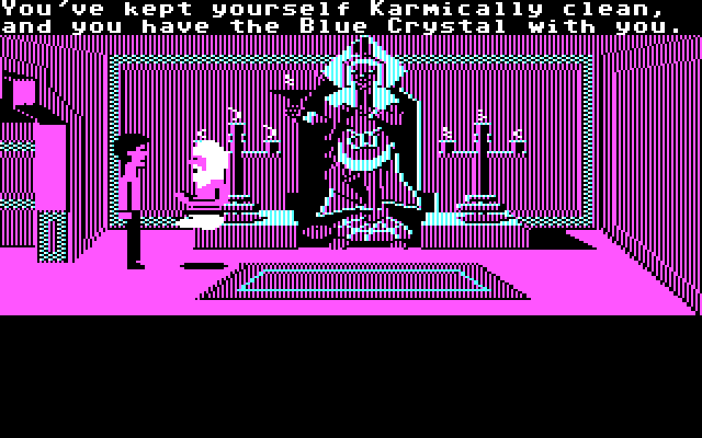 Zak McKracken and the Alien Mindbenders IBM PC/Compatibles Screenshot: The guru helps you out.