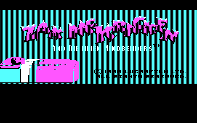 Zak McKracken and the Alien Mindbenders IBM PC/Compatibles Screenshot: Title screen.