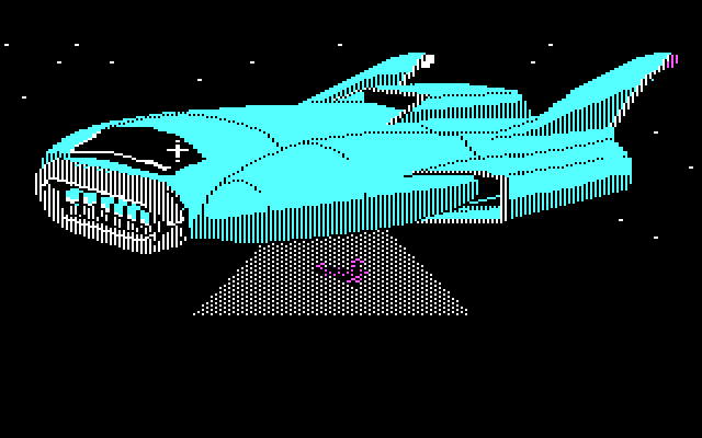 Zak McKracken and the Alien Mindbenders IBM PC/Compatibles Screenshot: Uh oh, we've been captured by a space Cadillac!