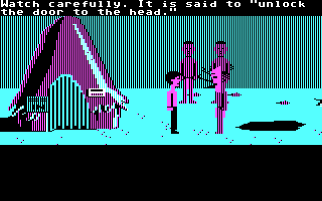 Zak McKracken and the Alien Mindbenders IBM PC/Compatibles Screenshot: Pay attention, because you might need this information later!