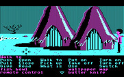 Zak McKracken and the Alien Mindbenders for IBM PC/Compatibles - A village hidden in the forest.