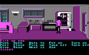 Zak McKracken and the Alien Mindbenders for IBM PC/Compatibles - Picking up a few useful items in the kitchen.