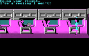 Zak McKracken and the Alien Mindbenders for IBM PC/Compatibles - Zak's flight is about to depart...