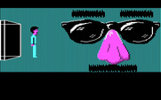 Zak McKracken and the Alien Mindbenders for IBM PC/Compatibles - Zak dreaming; it's a giant pair of nose glasses!