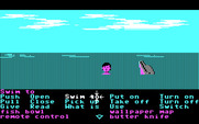 Zak McKracken and the Alien Mindbenders for IBM PC/Compatibles - Swimming in the ocean...maybe this friendly dolphin can help?