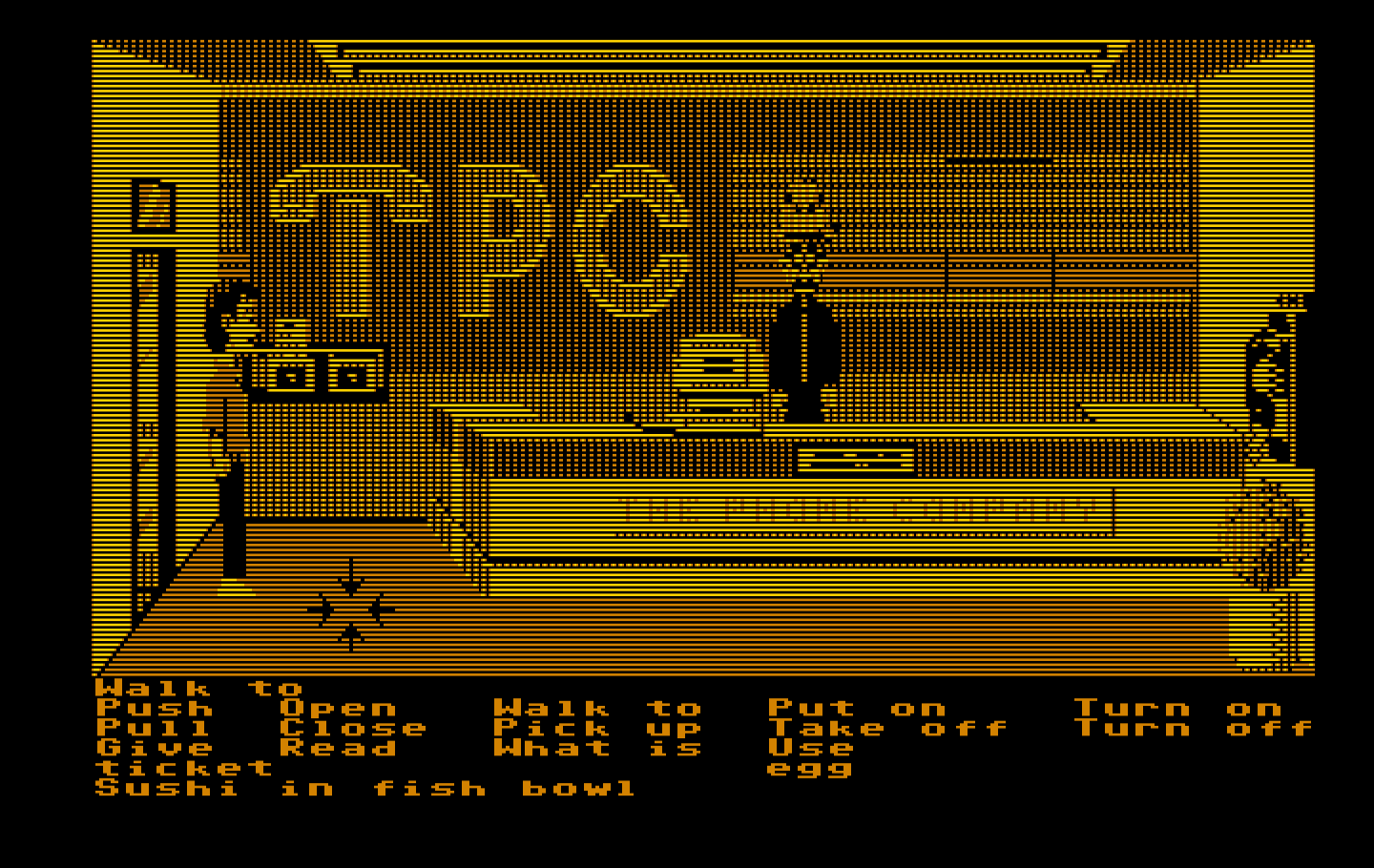 Zak McKracken and the Alien Mindbenders IBM PC/Compatibles Screenshot: The phone company has been taken over by aliens...