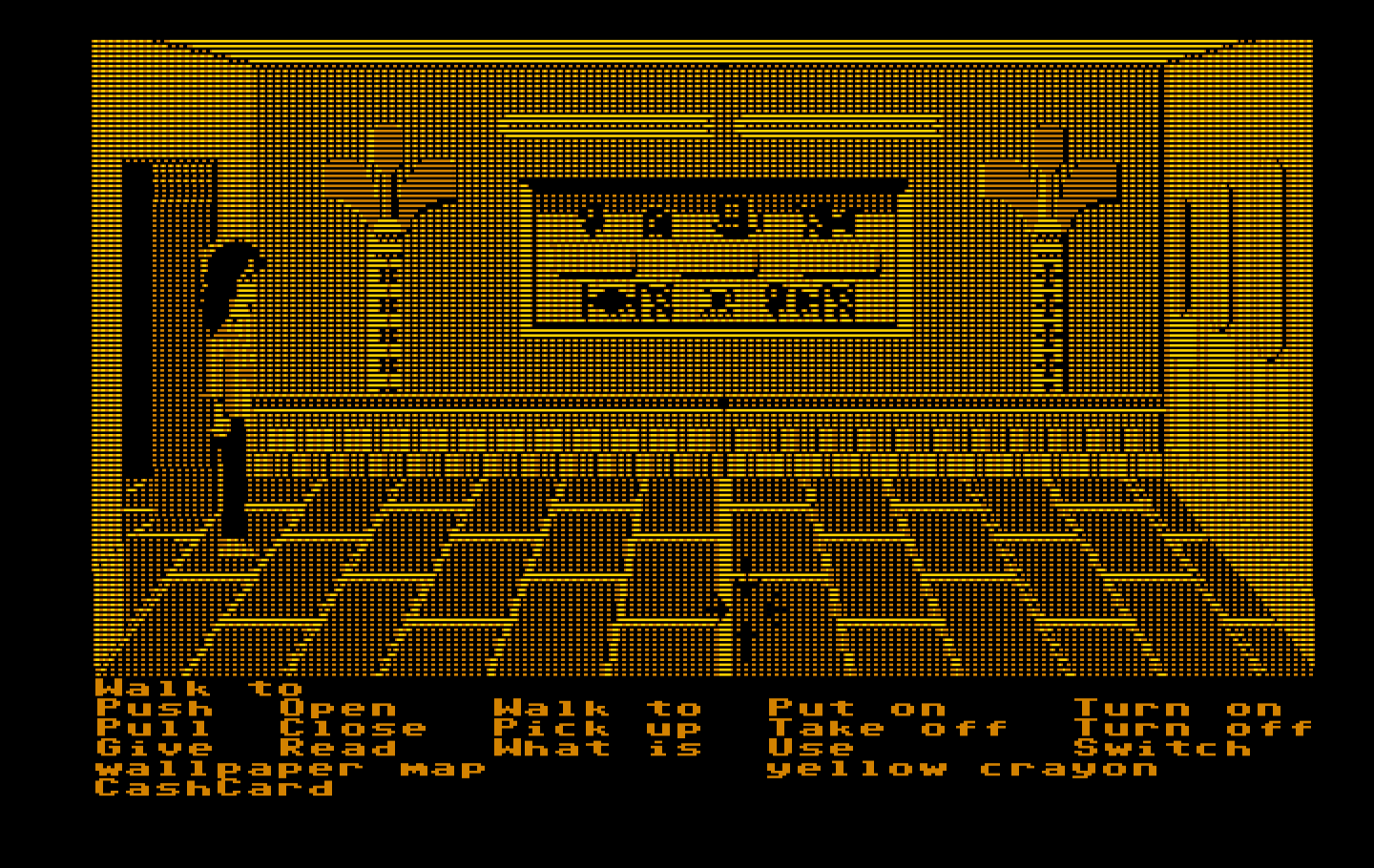 Zak McKracken and the Alien Mindbenders IBM PC/Compatibles Screenshot: Hmm, this room looks interesting...
