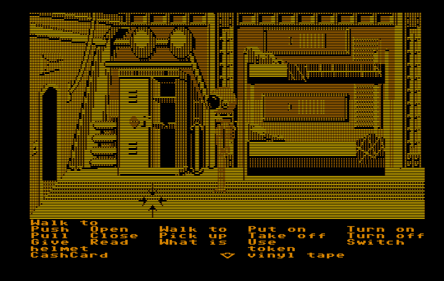 Zak McKracken and the Alien Mindbenders IBM PC/Compatibles Screenshot: Exploring the hostel on Mars...