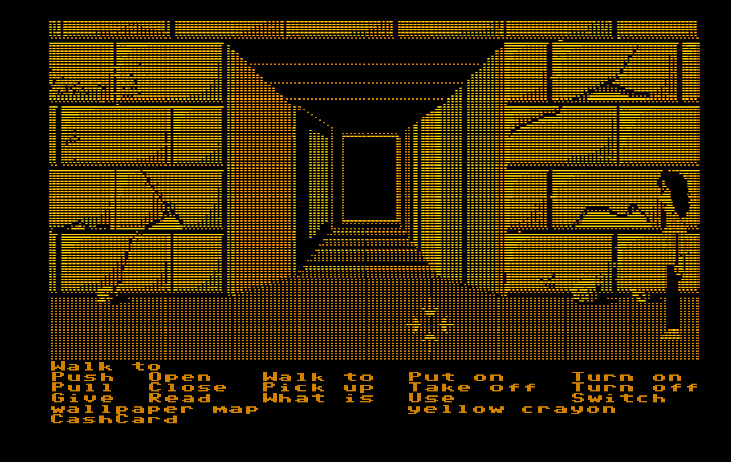 Zak McKracken and the Alien Mindbenders IBM PC/Compatibles Screenshot: Pyramid entrance...