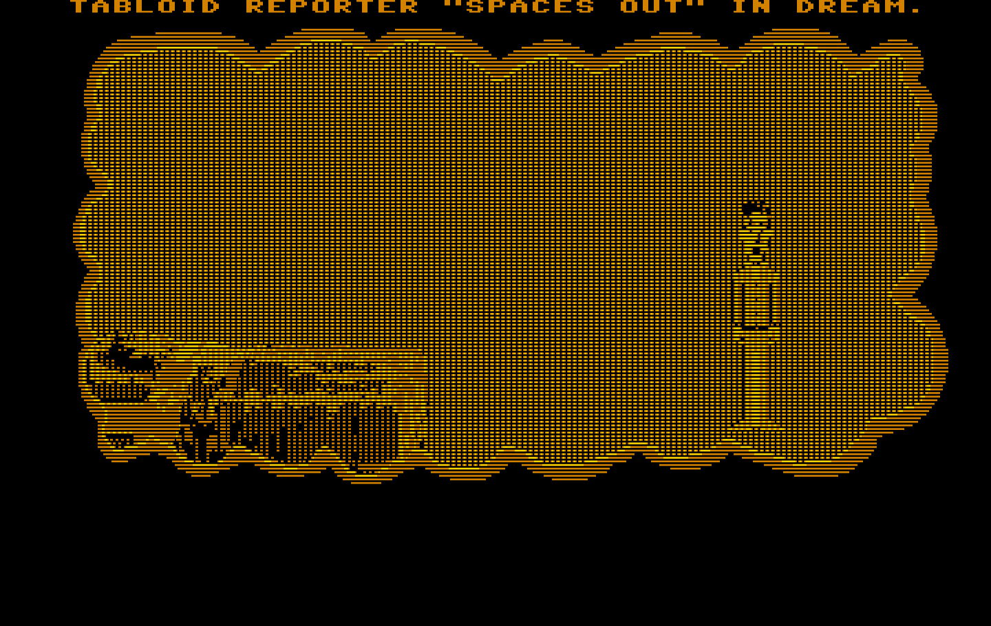 Zak McKracken and the Alien Mindbenders IBM PC/Compatibles Screenshot: Zak has a weird dream in the opening sequence...
