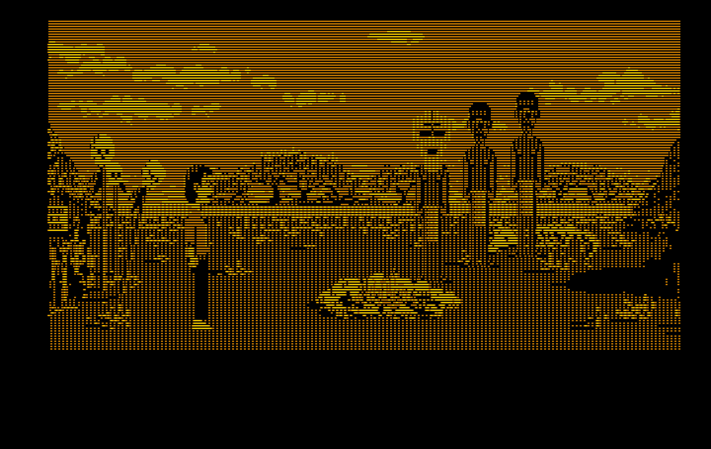Zak McKracken and the Alien Mindbenders IBM PC/Compatibles Screenshot: Pay attention, they dance performed can be meaningful later in the game...