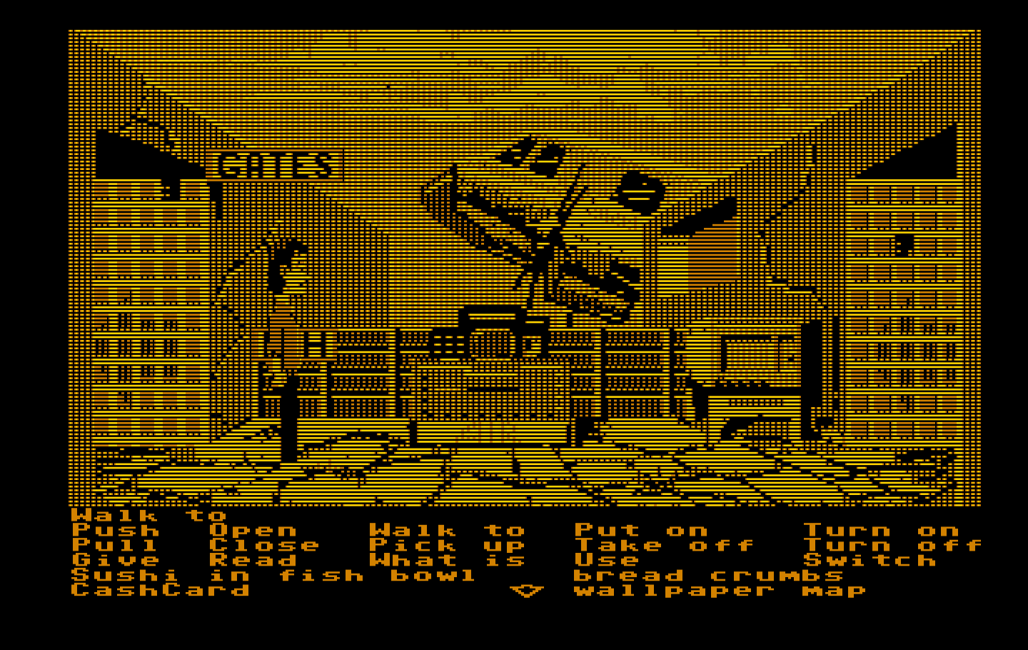 Zak McKracken and the Alien Mindbenders IBM PC/Compatibles Screenshot: Arrived at my destination...