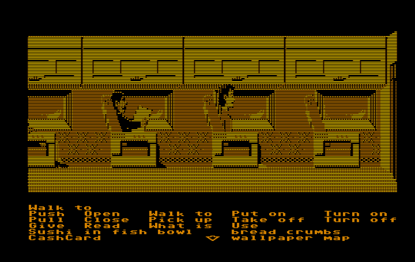 Zak McKracken and the Alien Mindbenders IBM PC/Compatibles Screenshot: Flying to my destination...