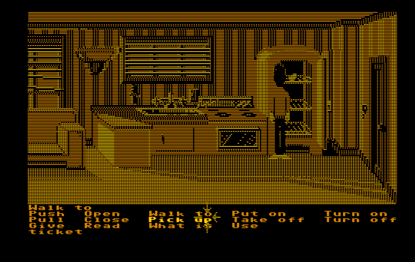 Zak McKracken and the Alien Mindbenders IBM PC/Compatibles Screenshot: Picking up some useful items in the kitchen...