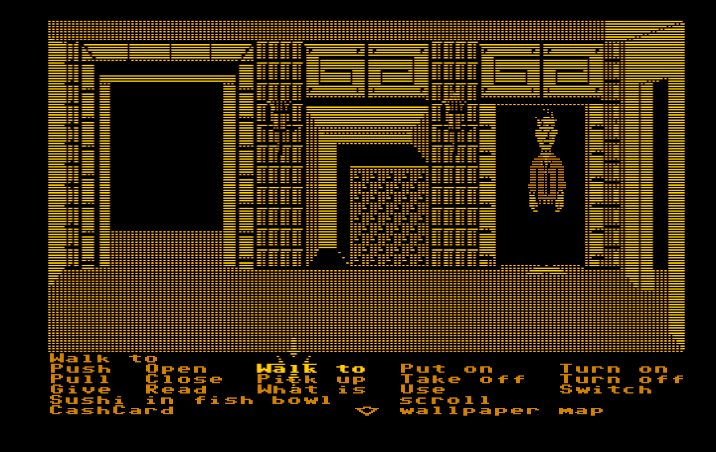 Zak McKracken and the Alien Mindbenders IBM PC/Compatibles Screenshot: Lost in one of many mazes in the game...