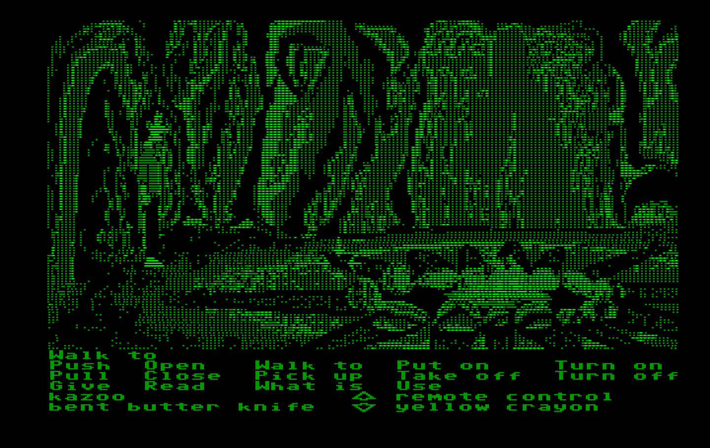 Zak McKracken and the Alien Mindbenders IBM PC/Compatibles Screenshot: Exploring a cave...good thing I was able to light a fire...!