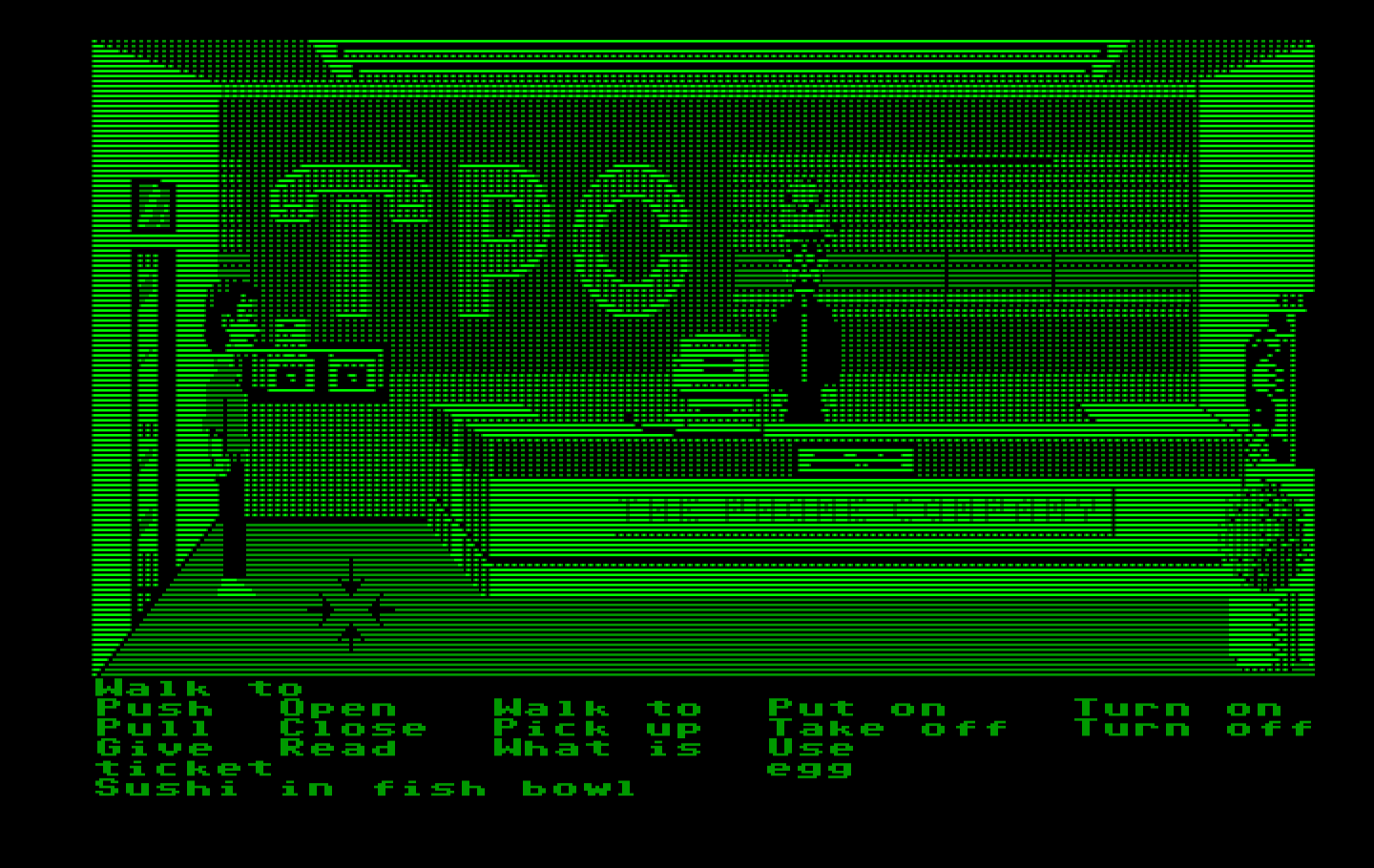 Zak McKracken and the Alien Mindbenders IBM PC/Compatibles Screenshot: The phone company has been taken over by aliens...